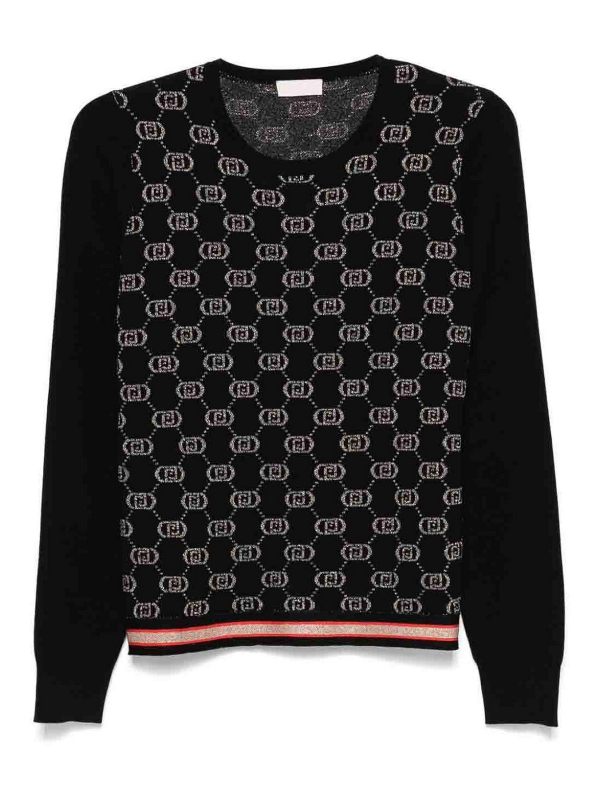 Liu Jo Pull Col Rond - Noir