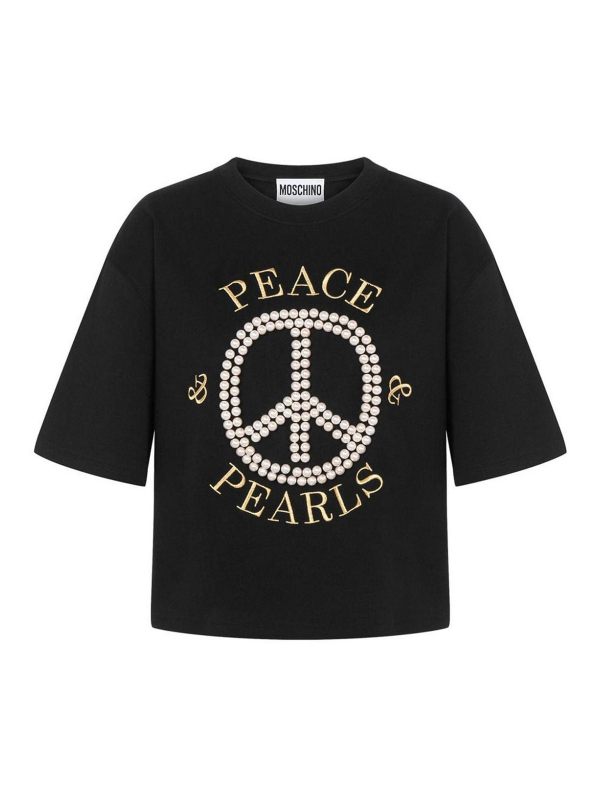 Moschino Pull Col Rond - Noir