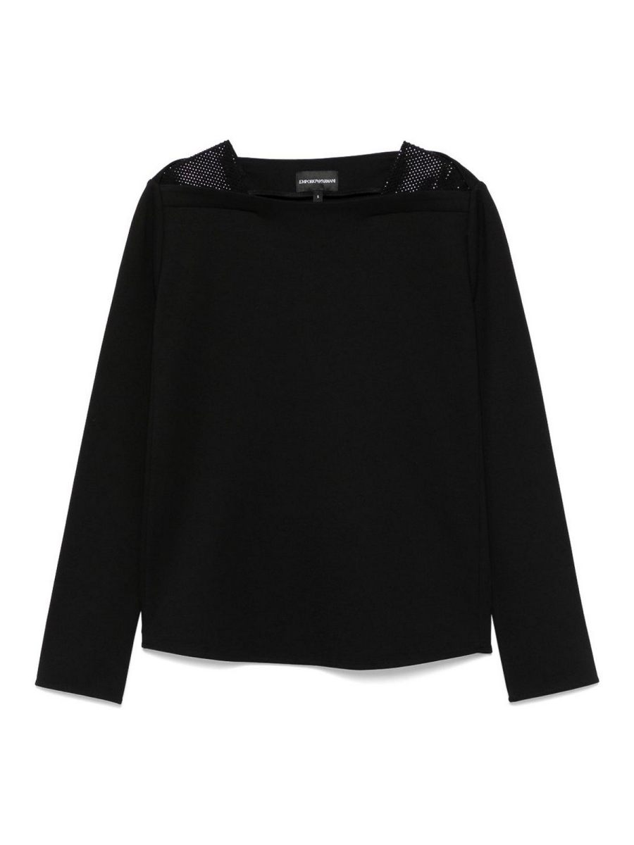 Emporio Armani Pull Col Rond - Noir
