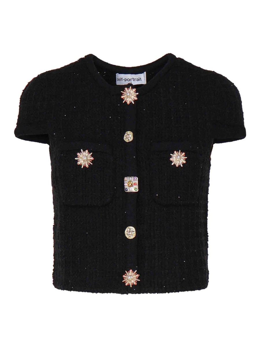 Self Portrait Veste Casual - Noir