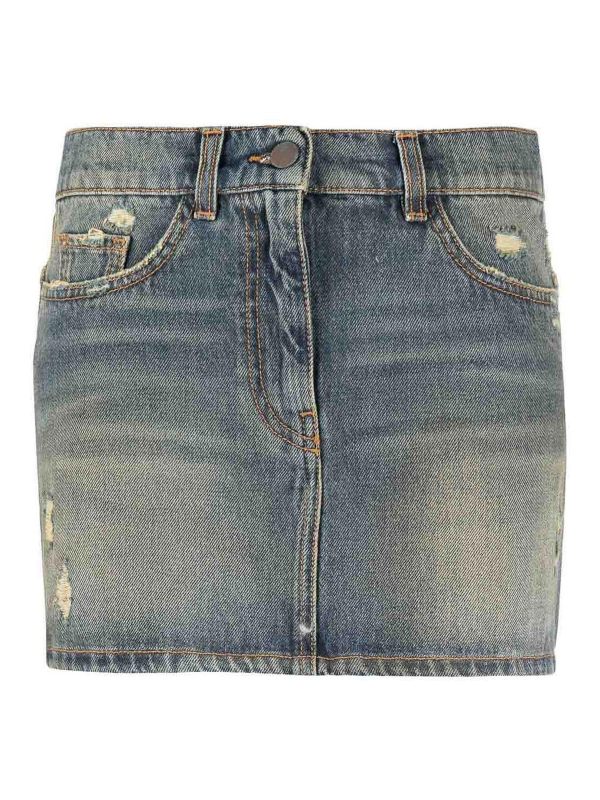 Palm Angels Jupe Midi - Bleu