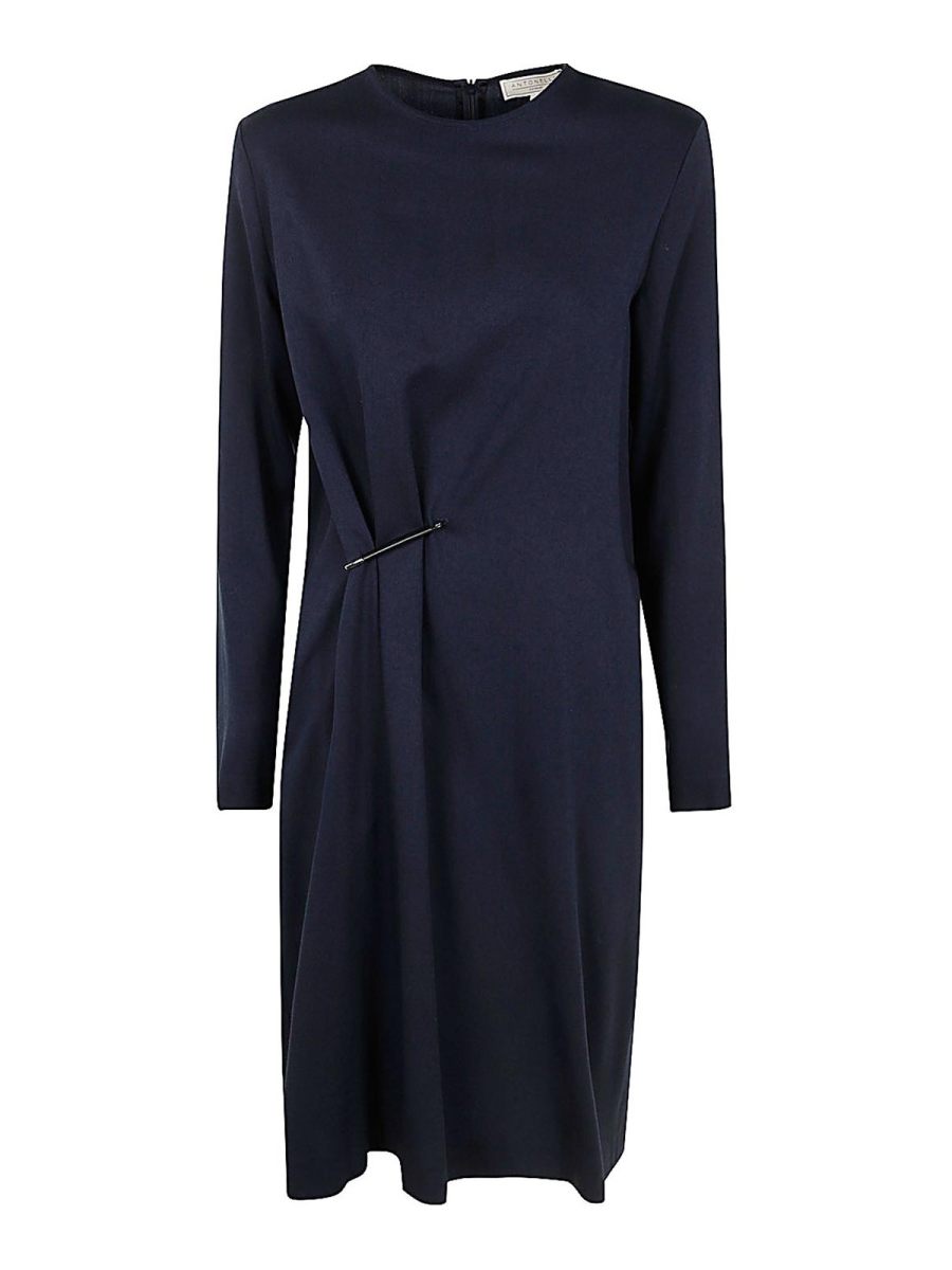 Antonelli Firenze Robe Au Genou - Bleu