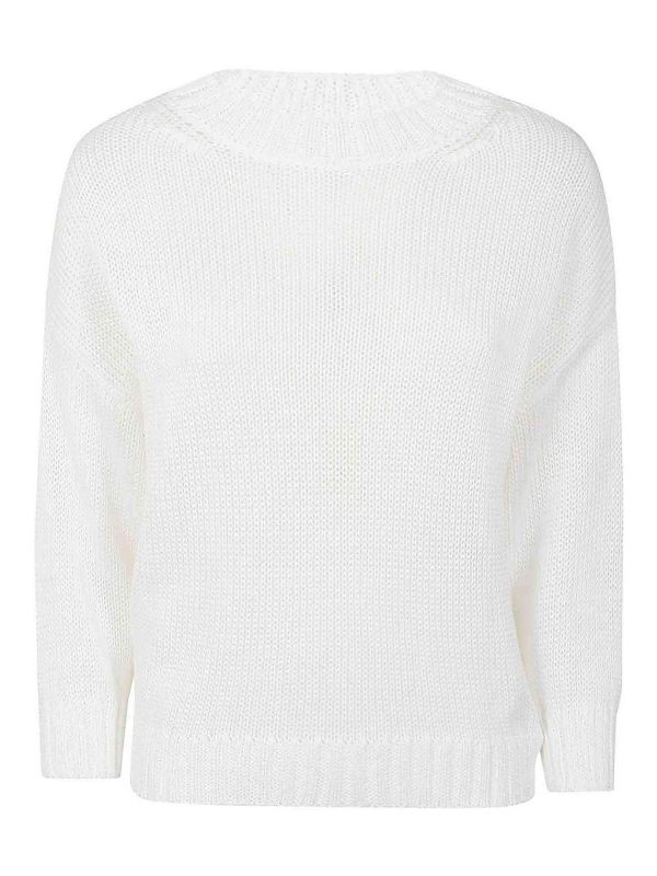 Zanone Pull Col Bateau - Blanc