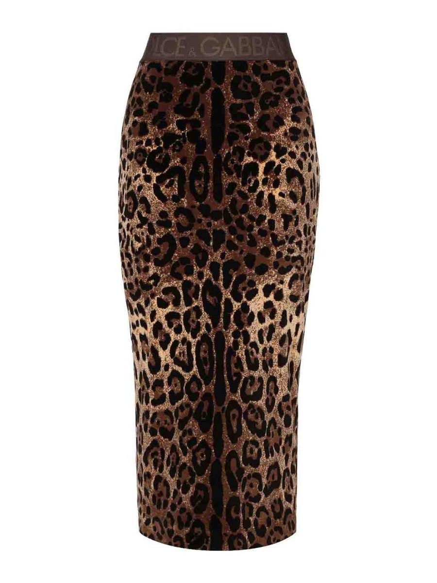 Dolce & Gabbana Jupe Midi - Rose Clair