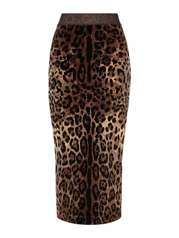 Dolce & Gabbana Jupe Midi - Rose Clair