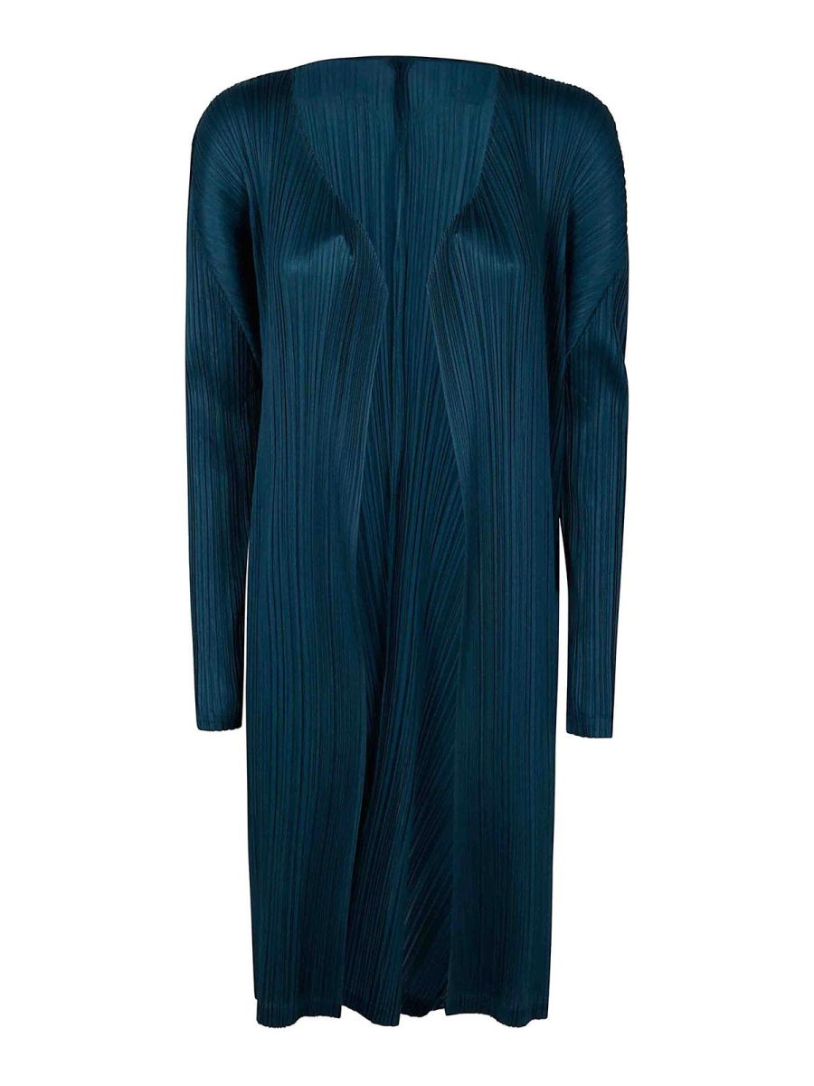 Pleats Please Issey Miyake Cardigan - Bleu