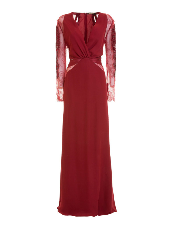 Roberto Cavalli Robe De Soirée - Rouge Foncé