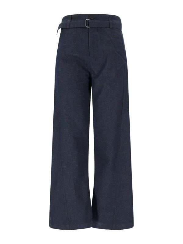 Eudon Choi Pantalons Décontractés - Bleu