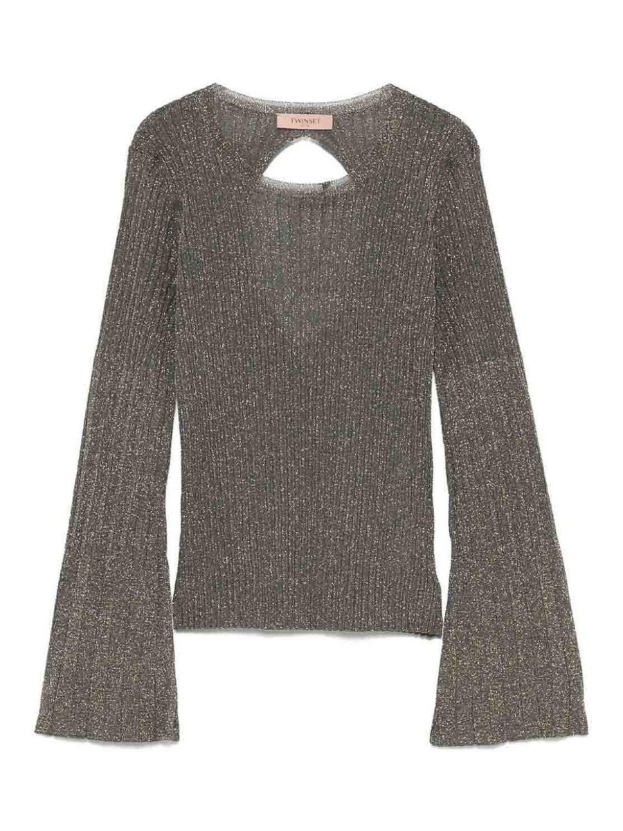 Twinset Pull Col Rond - Blanc