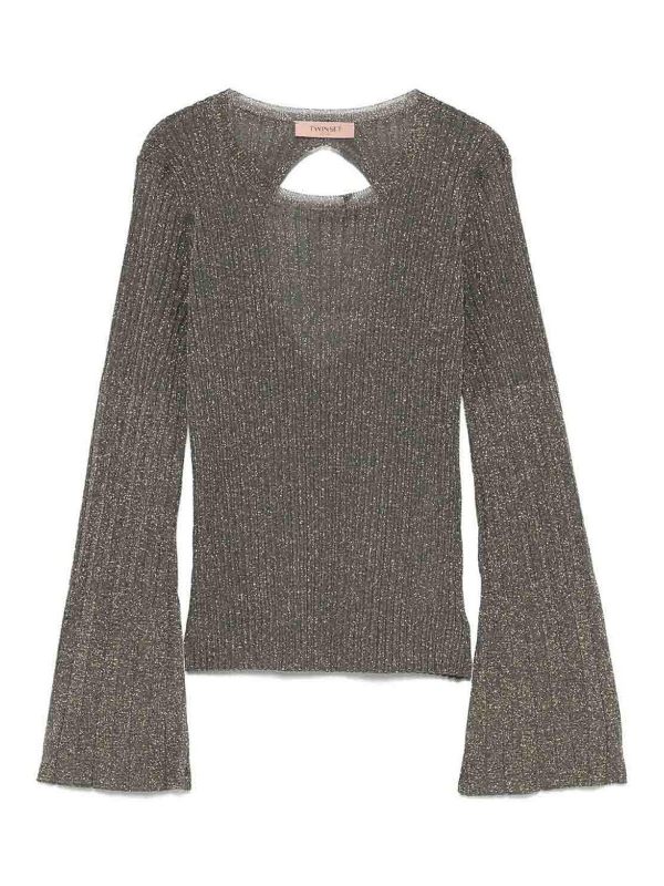 Twinset Pull Col Rond - Blanc