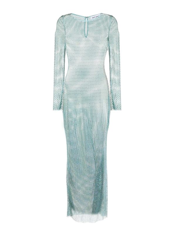 Self Portrait Maxi Robe - Vert