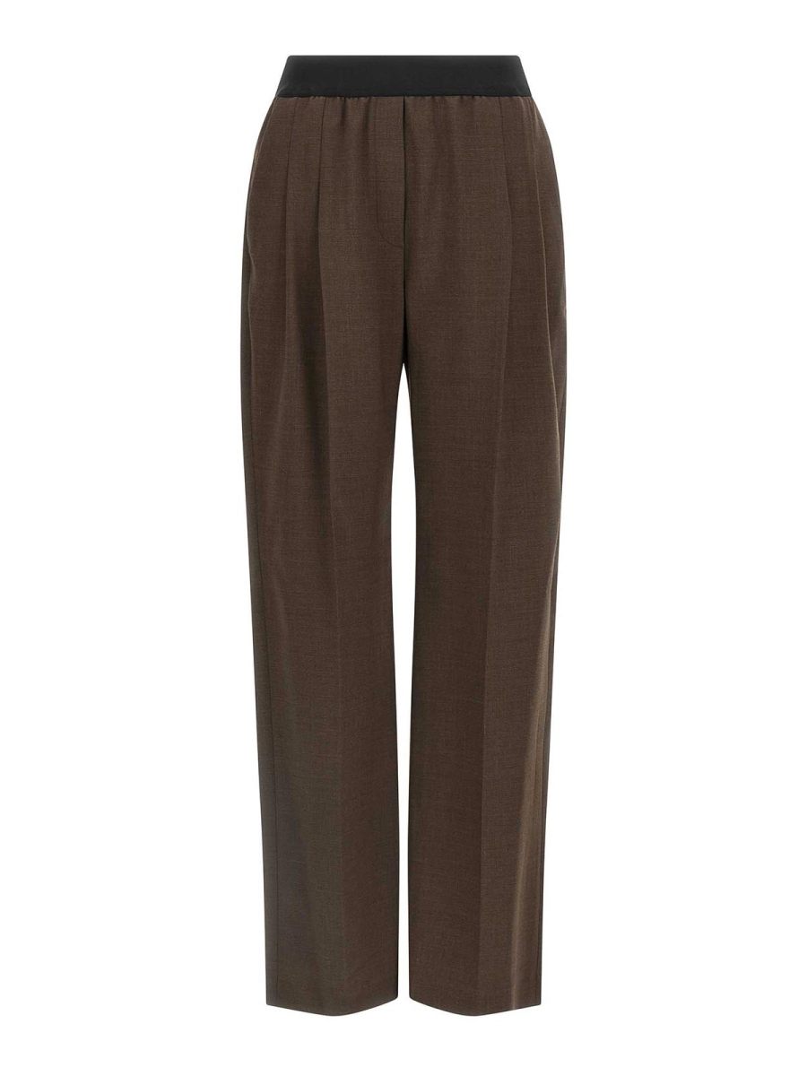 Loulou Studio Pantalons Décontractés - Marron