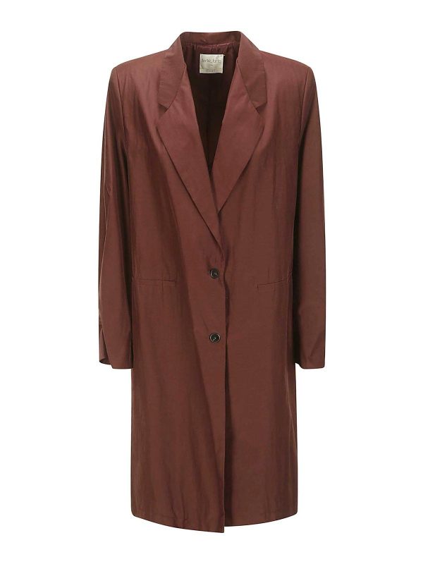 Forte Forte Manteau Court - Marron