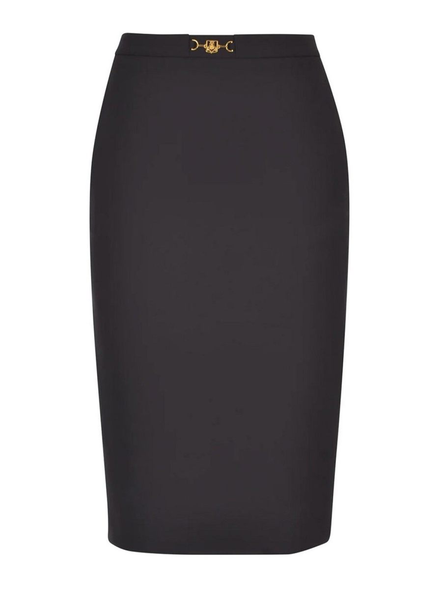 Elisabetta Franchi Jupe Midi - Noir