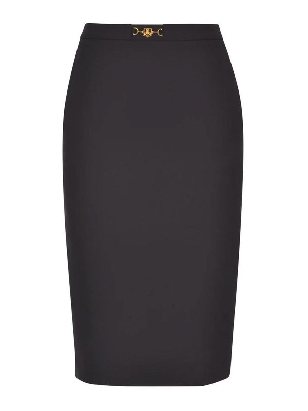 Elisabetta Franchi Jupe Midi - Noir