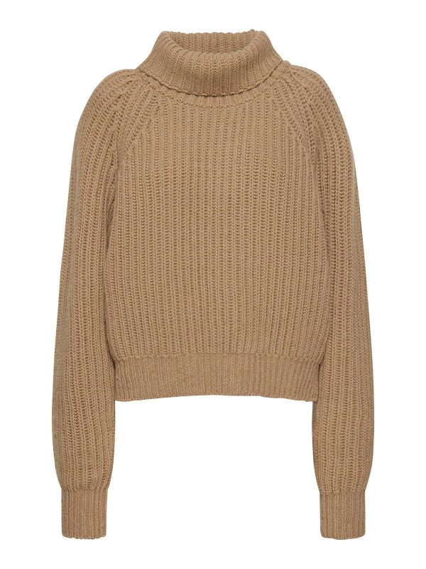Patou Pull Col Rond - Beige