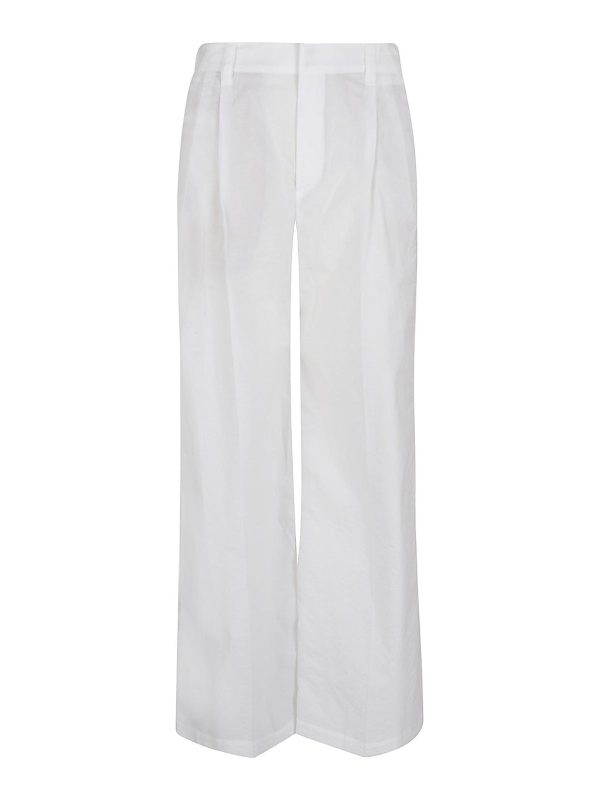Brunello Cucinelli Pantalons Décontractés - Blanc