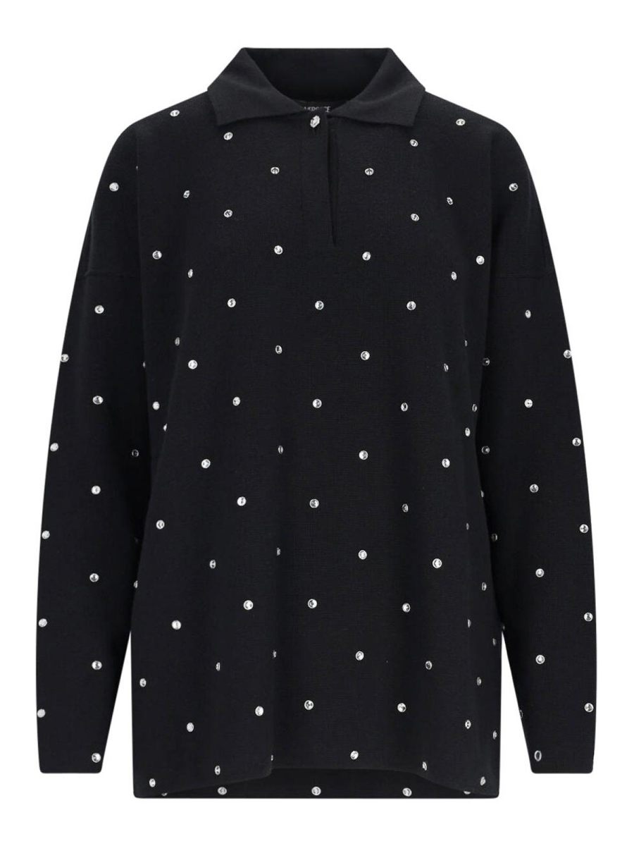 Versace Pull Col Bateau - Noir
