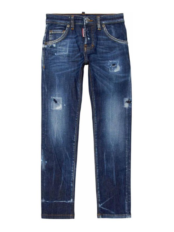 Dsquared2 Jean Bootcut - Bleu
