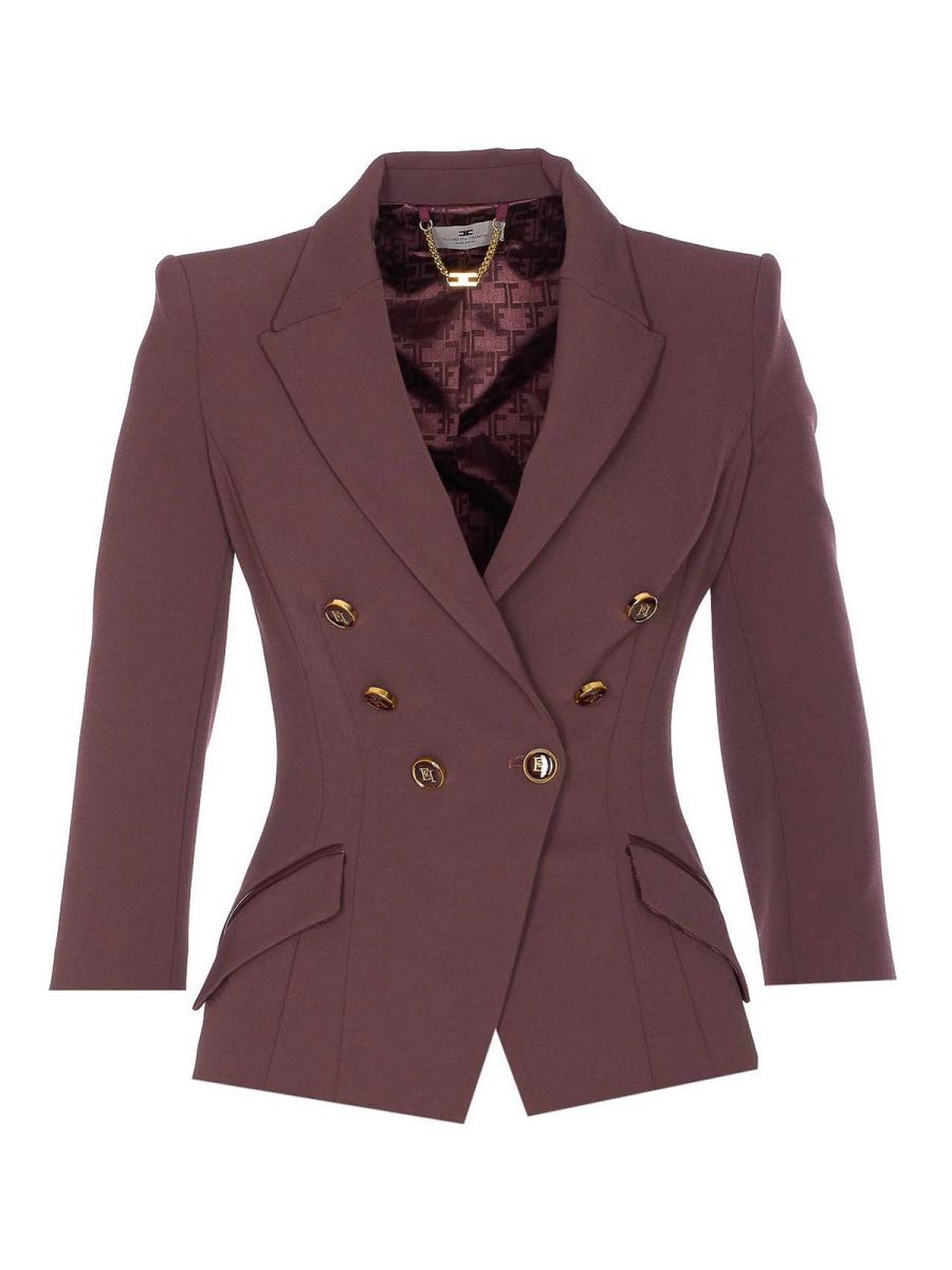 Elisabetta Franchi Veste Casual - Rouge