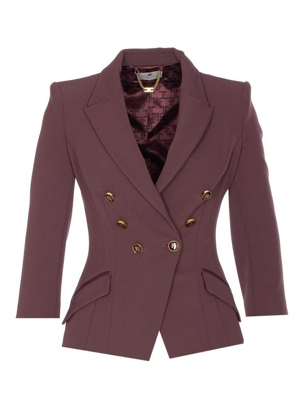 Elisabetta Franchi Veste Casual - Rouge
