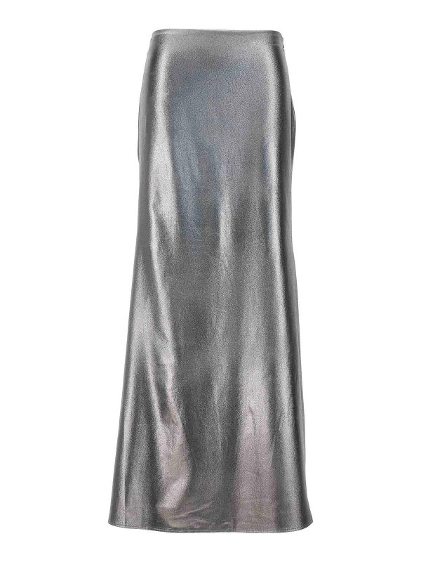 Rotate Birger Christensen Jupe Longue - Argent