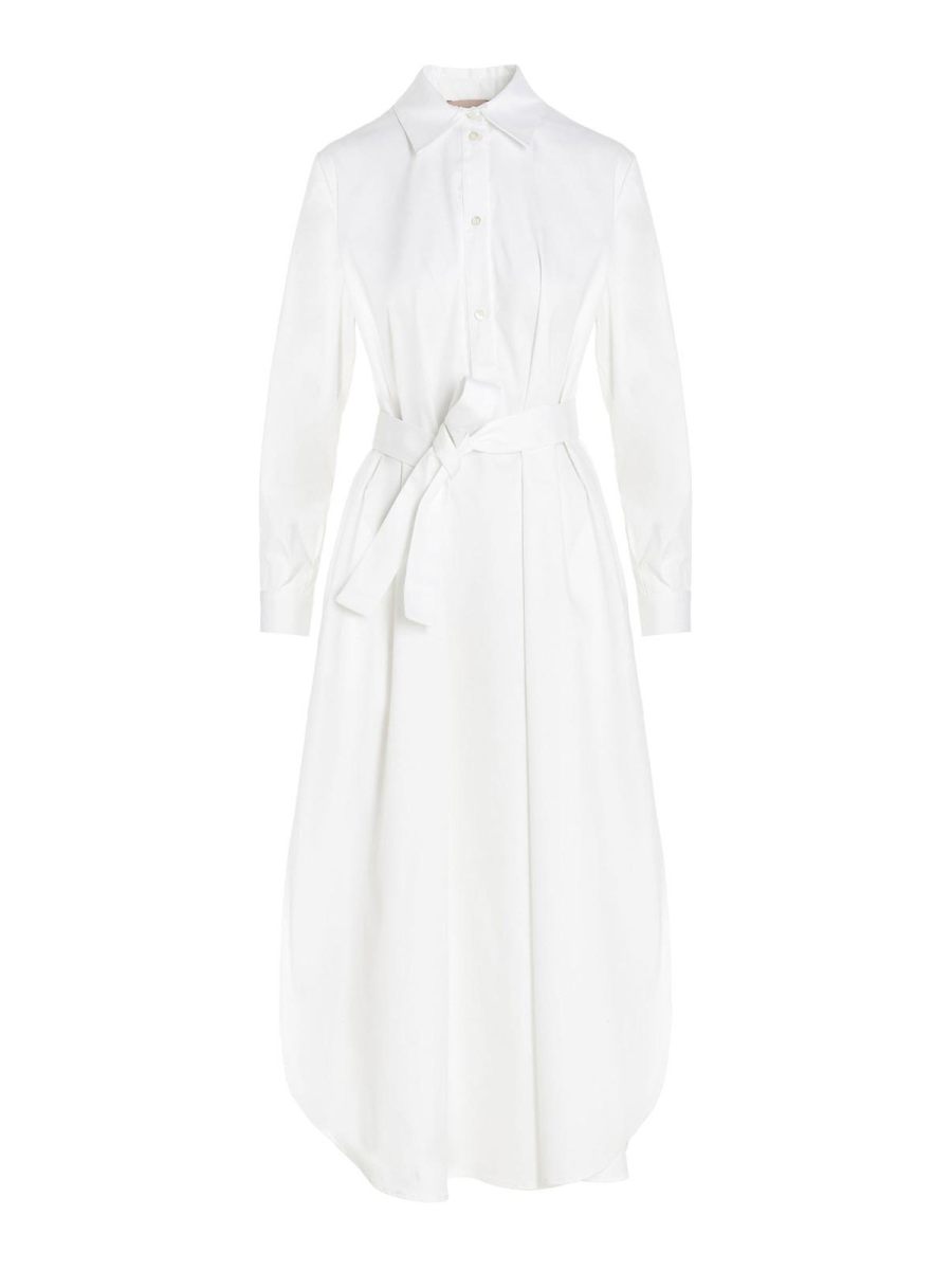 Le Twins Robe Au Genou - Blanc