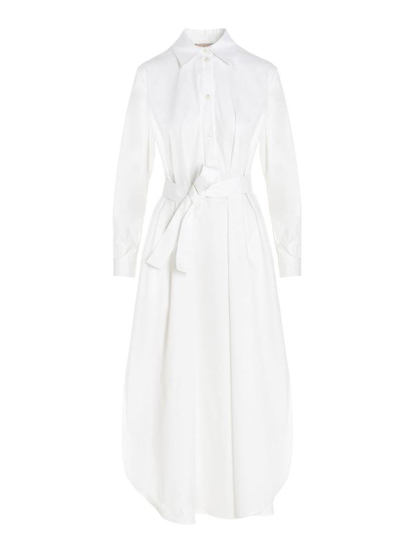 Le Twins Robe Au Genou - Blanc