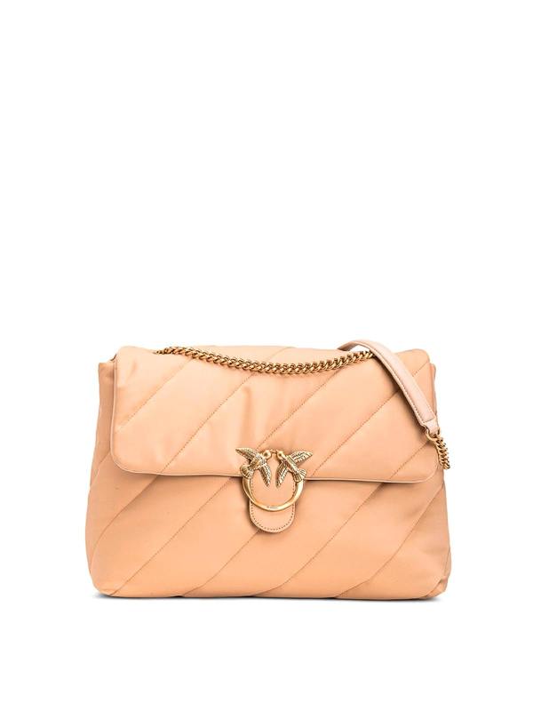 Pinko Sac Porté Épaule - Gris Foncé