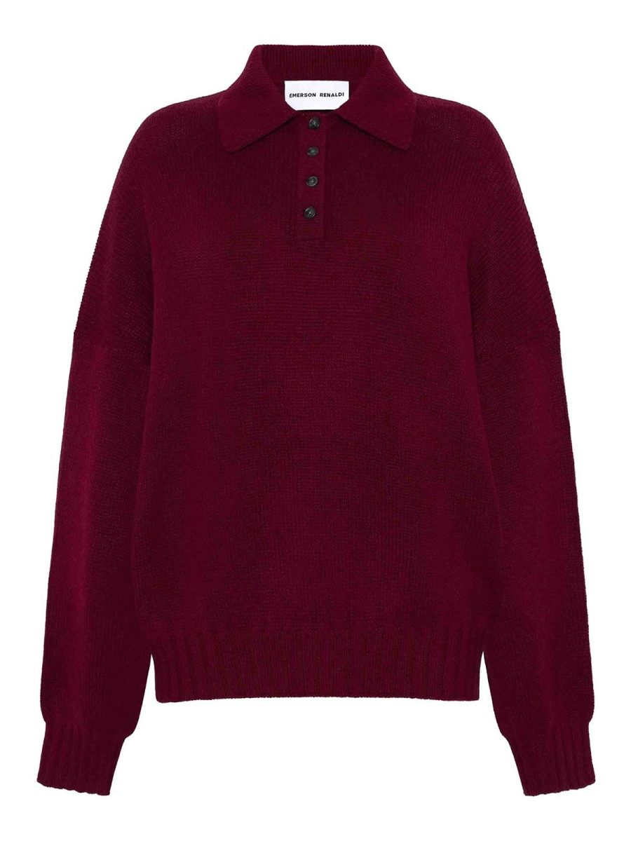 Emerson Renaldi Pull Col Roulé - Rouge