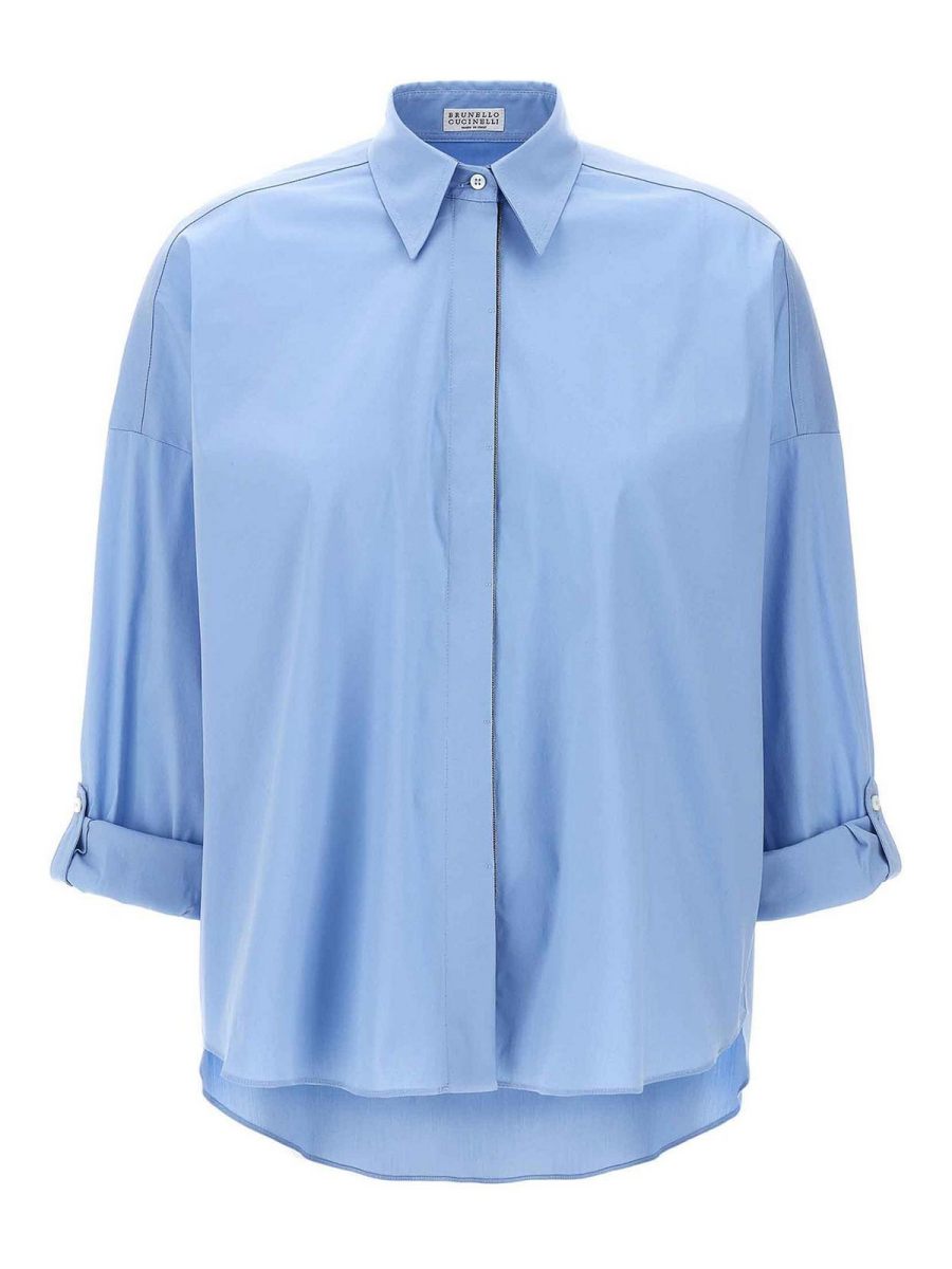 Brunello Cucinelli Chemise - Bleu Clair