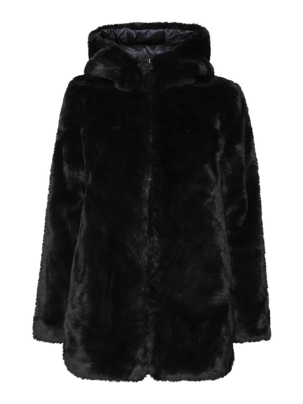 Save the Duck Manteau Court - Noir