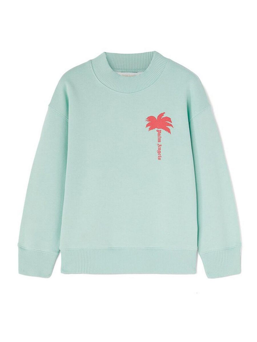 Palm Angels Pull Col Rond - Bleu