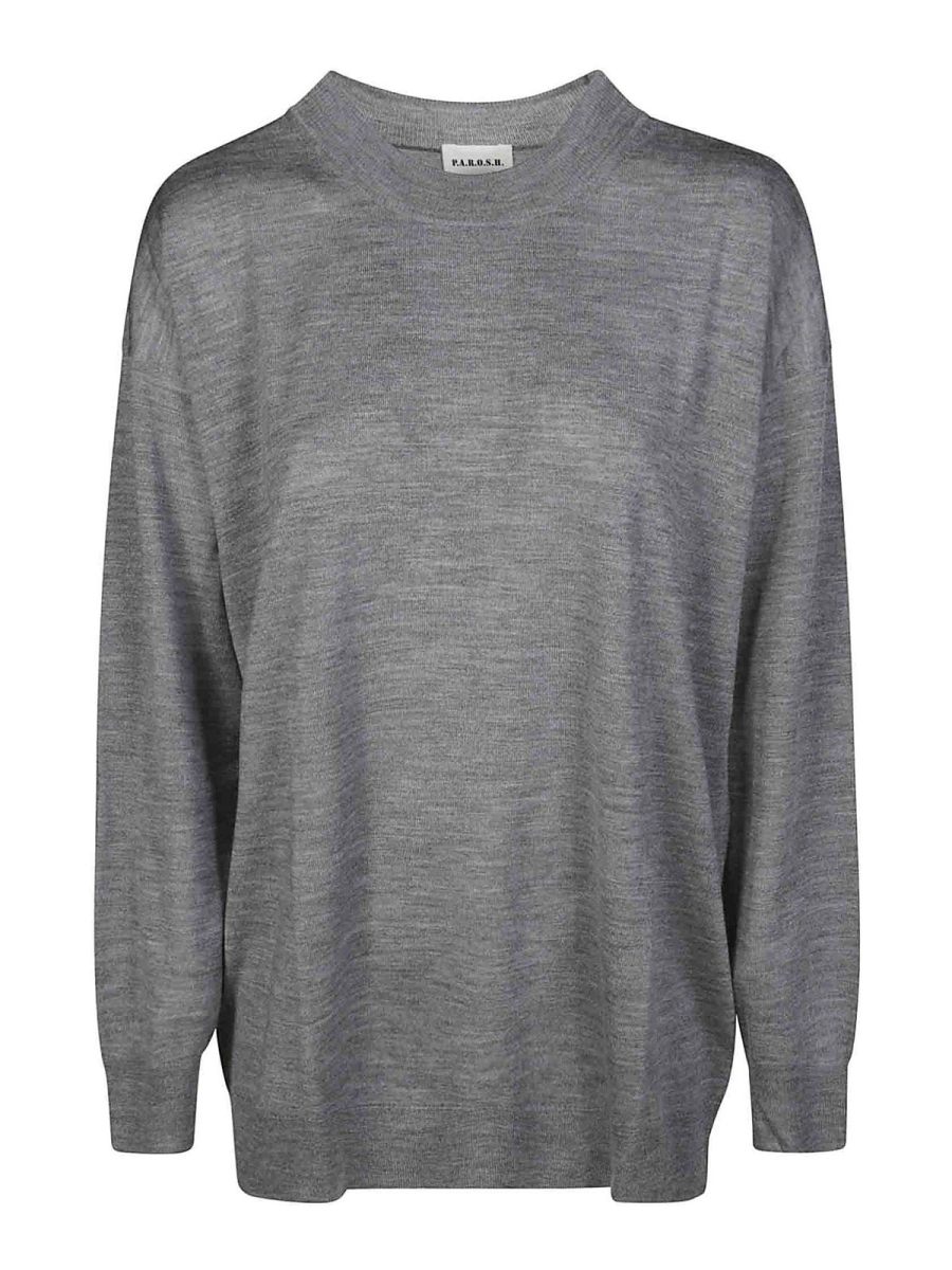 P. A.R. O.S. H. Pull Col Rond - Gris