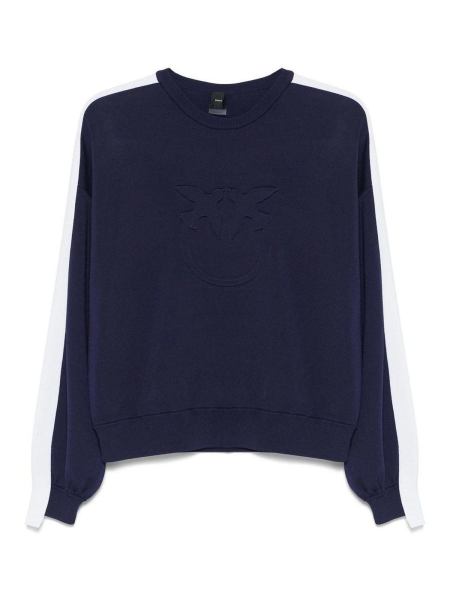 Pinko Pull Col Rond - Bleu
