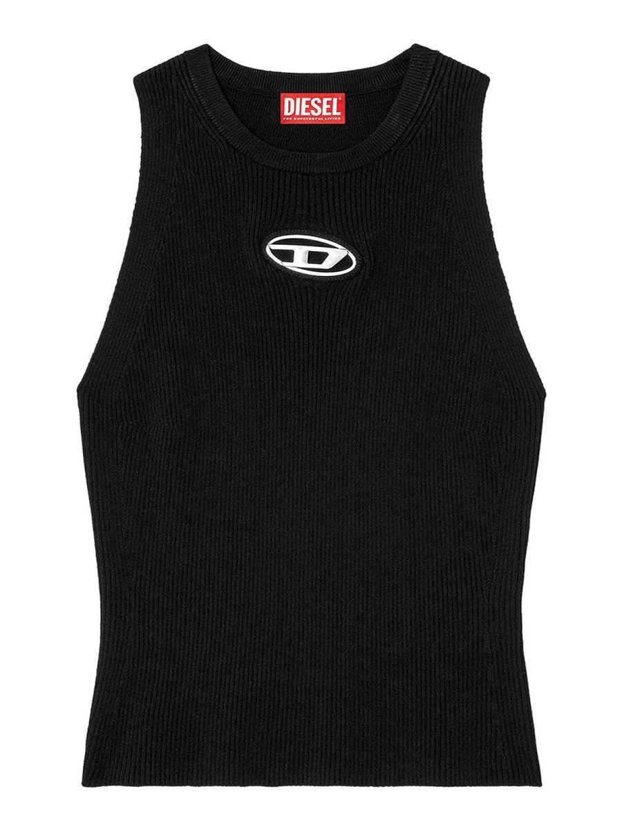 Diesel Pull Col Rond - Noir