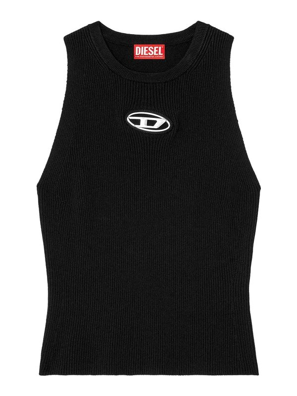 Diesel Pull Col Rond - Noir