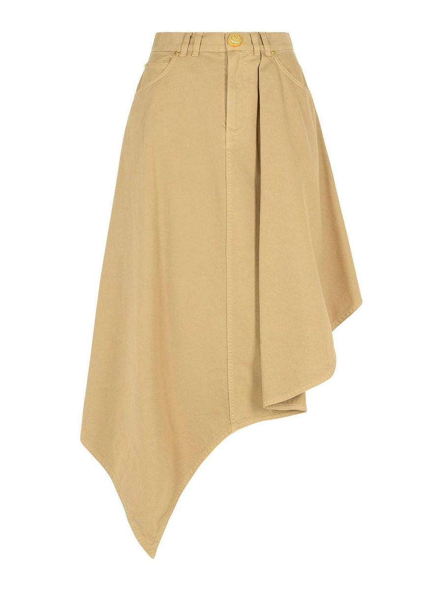 Balmain Jupe Midi - Beige