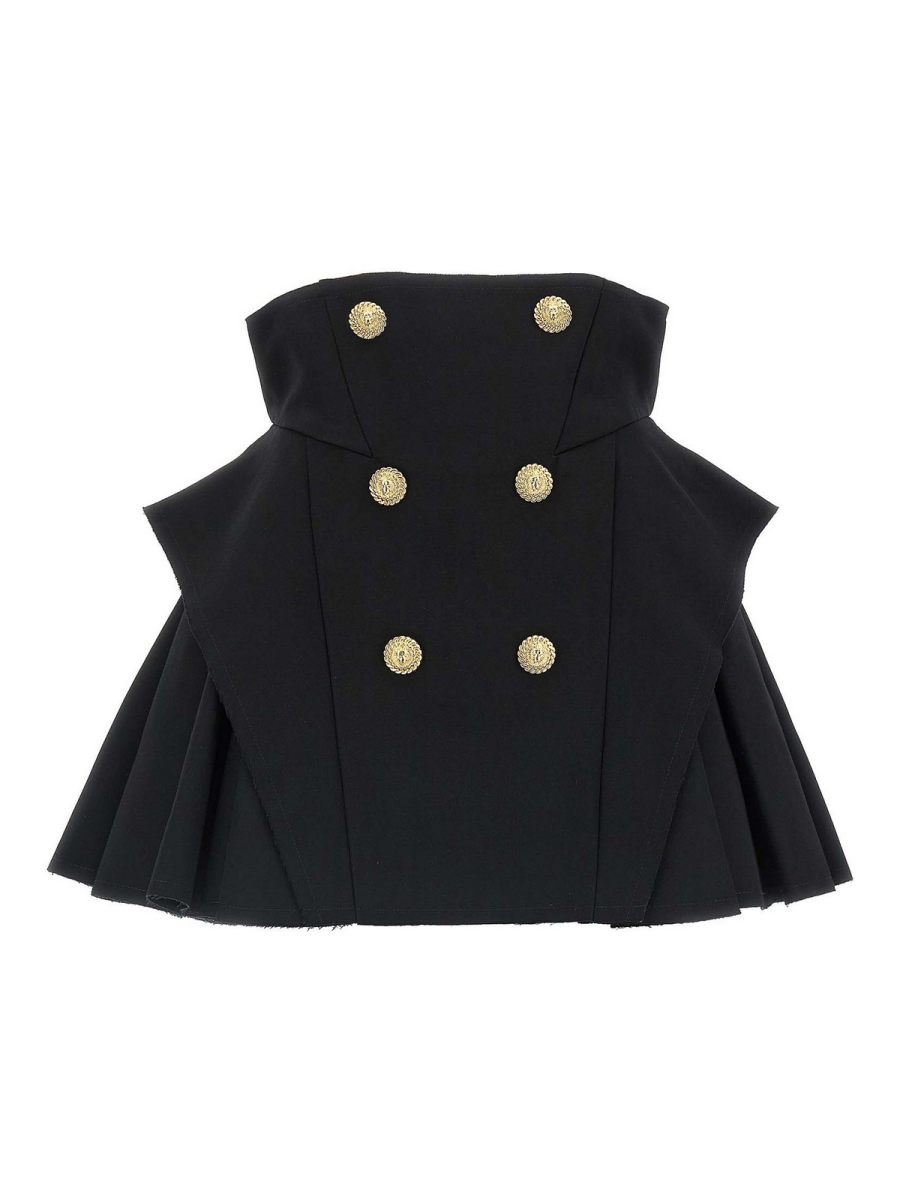 Balmain Jupe Midi - Noir