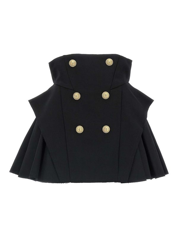 Balmain Jupe Midi - Noir