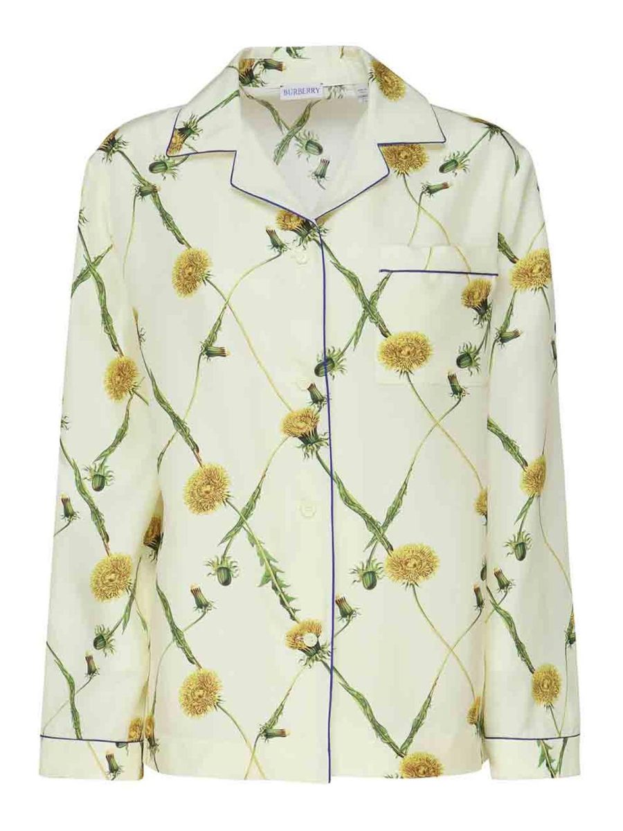 Burberry Chemise en soie imprimée