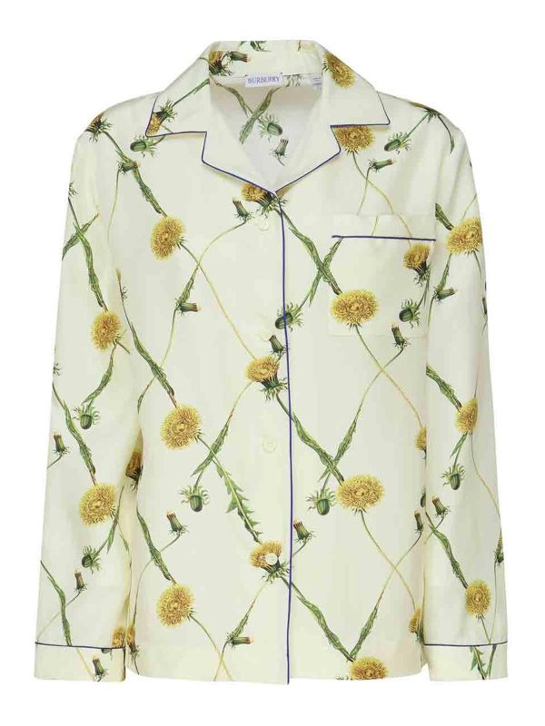 Burberry Chemise en soie imprimée
