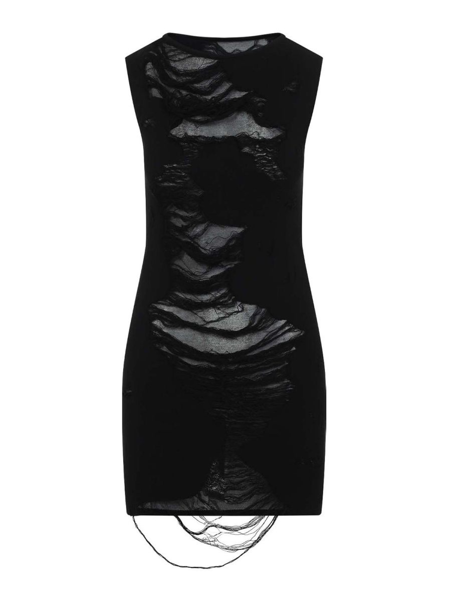 MM6 Maison Margiela Robe Courte - Noir