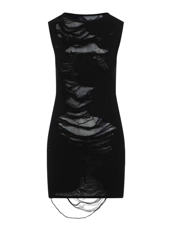 MM6 Maison Margiela Robe Courte - Noir