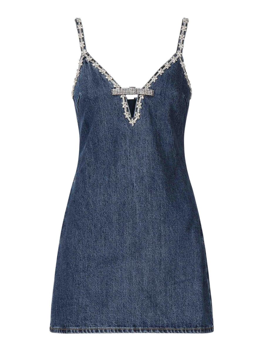 Self Portrait Robe Courte - Bleu