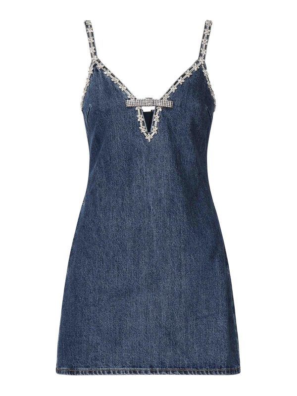 Self Portrait Robe Courte - Bleu