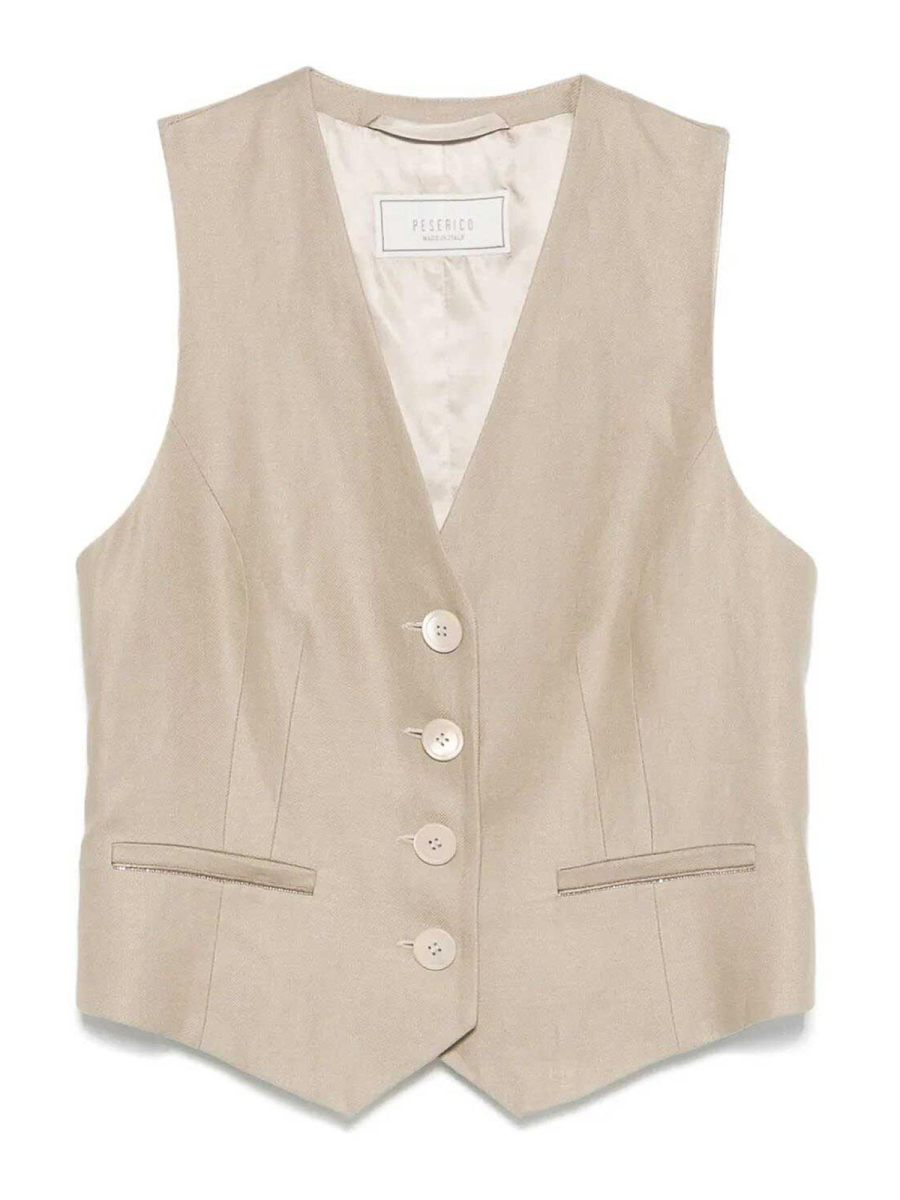 Peserico Gilet - Beige