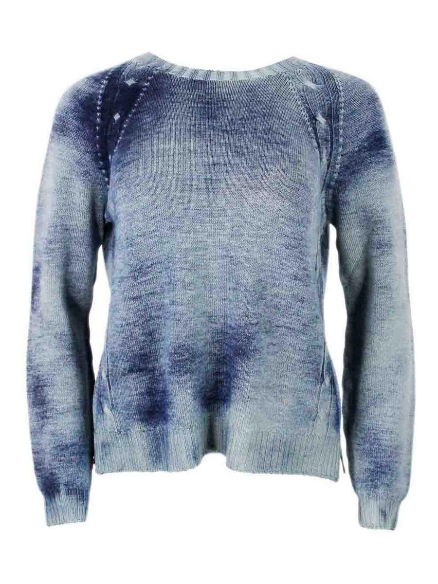 Ploumanac'h Pull Col Rond - Bleu