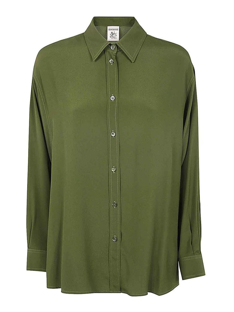 Semicouture Chemise - Vert