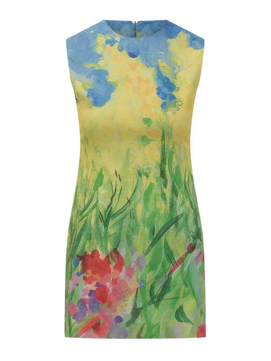 M. S.G. M. Robe Au Genou - Multicolore
